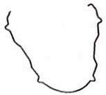 Spring Clip Tail Light Lens, Bug ' 56 - ' 61