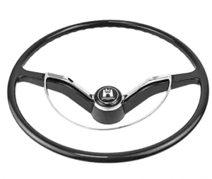 Black Steering Wheel Kit for Bug, Ghia, and T-3
