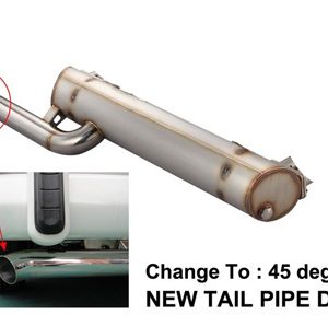 Exhaust Muffler Only, Bus '60-'67, STD Tail Pipe, No Header